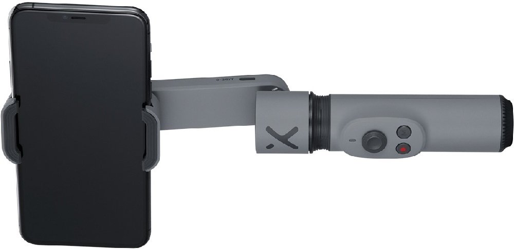 Gimbal ręczny ZHIYUN Smooth-X widok szary smartfon uchwyt