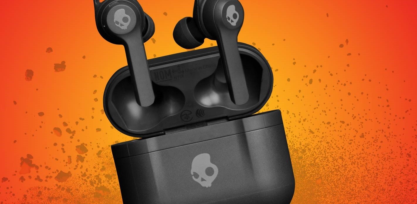 Słuchawki dokanałowe SKULLCANDY Indy Evo Czerwony lokalizator Tile aplikacja