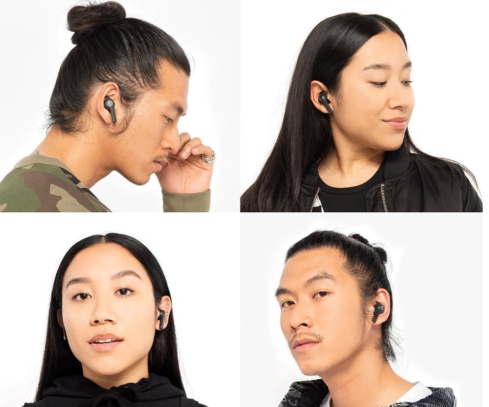 Słuchawki dokanałowe SKULLCANDY Indy Evo Czarny odporne na kurz i wilgoć IP55
