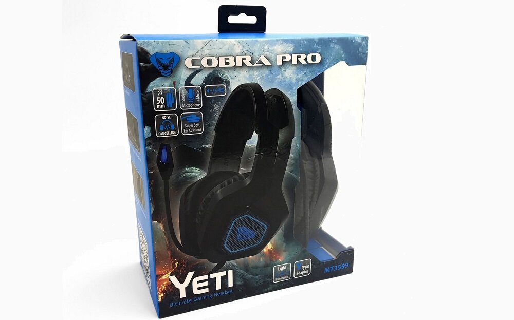 Słuchawki MEDIA-TECH Cobra Pro Yeti - 24 miesiące gwarancji karta gwarancyjna instrukcja obsługi