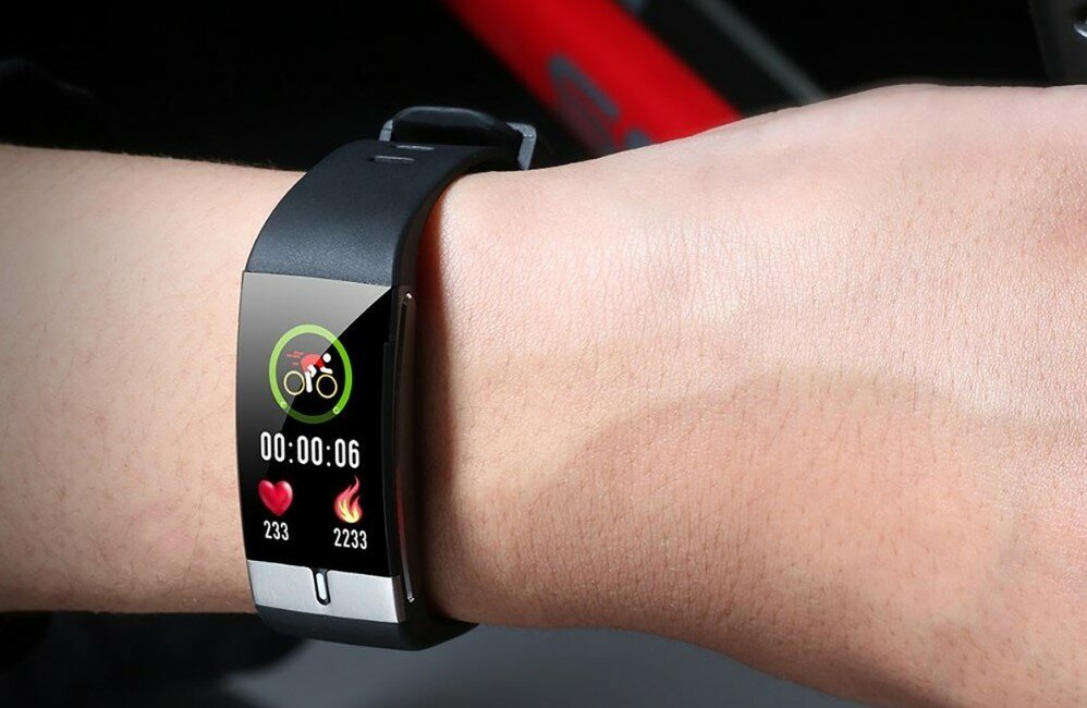 opaska MEDIA-TECH ACTIVE BAND TEMPERATURE ECG wielofunkcyjna monitoruj trening kontrola snu pogoda krokomierz stoper licznik kalorii