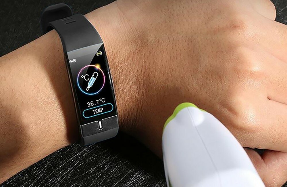 opaska MEDIA-TECH ACTIVE BAND TEMPERATURE ECG kilkanaście trybów bieganie pływanie kolarstwo siłownia fitness turystyka golf motocykl samochód narty snowboard triathlon wędkarstwo żeglarstwo pomiar EKG krokomierz odległościomierz budzik licznik kalorii