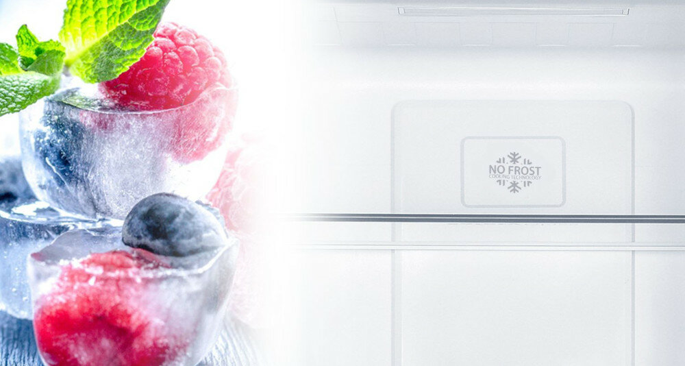 Lodówka MPM 382-FF-33 Nofrost Srebrna No Frost