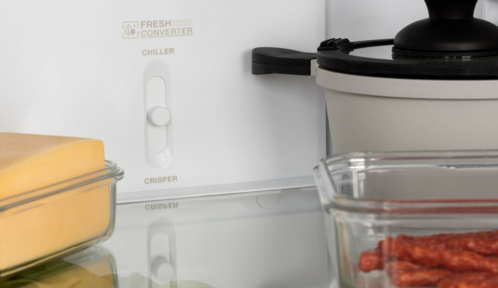 Lodówka MPM 382-FF-33 Nofrost Srebrna komora świeżości