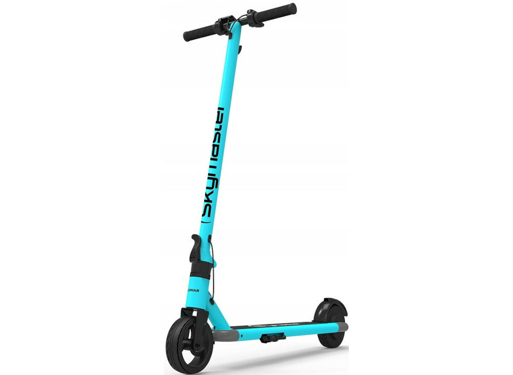 Hulajnoga elektryczna SKYMASTER Loonar Niebieski wyglad front bok