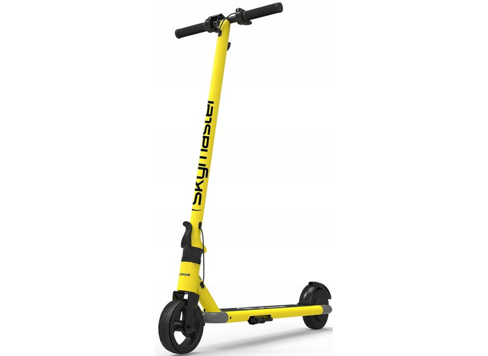 Hulajnoga elektryczna SKYMASTER Loonar Żółty wyglad front bok