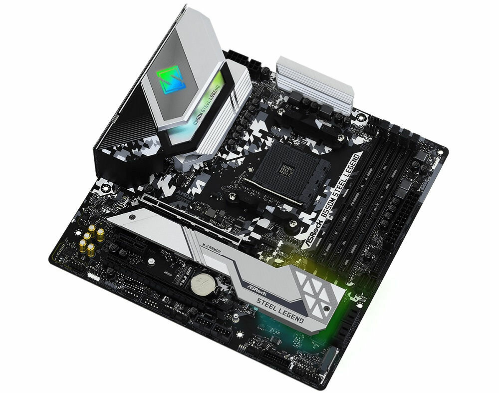 Płyta główna ASROCK B550M Steel Legend - chipset AMD Radeon Vega zintegrowany układ graficzny