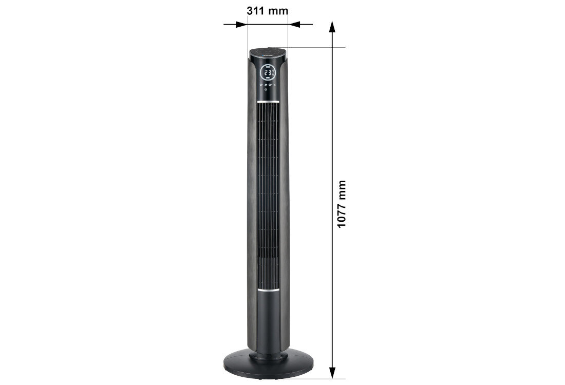 Wentylator BLAUPUNKT AFT801 Efektywna cyrkulacja powietrza Funkcja oscylacji w zakresie do 70° ogólny komfort użytkowania Funkcja opóźnionego wyłączenia timer ułatwienie