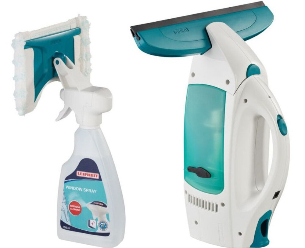 Myjka do okien LEIFHEIT Dry&Clean 51021 + Spryskiwacz wyposazenie zestaw myjka butelka z plynem