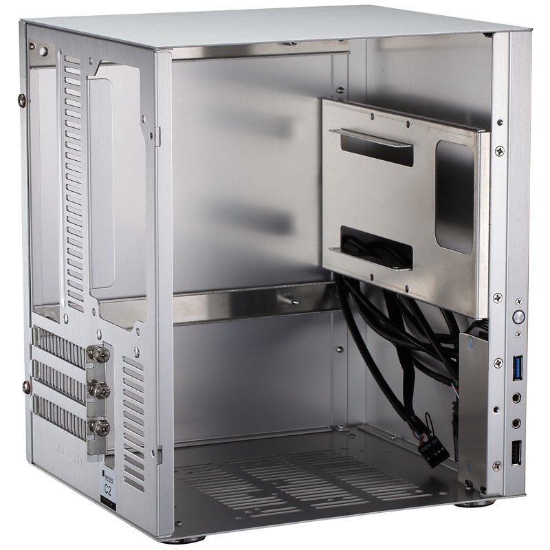 Obudowa JONSBO C2 SREBRNA bok ilość miejsca 