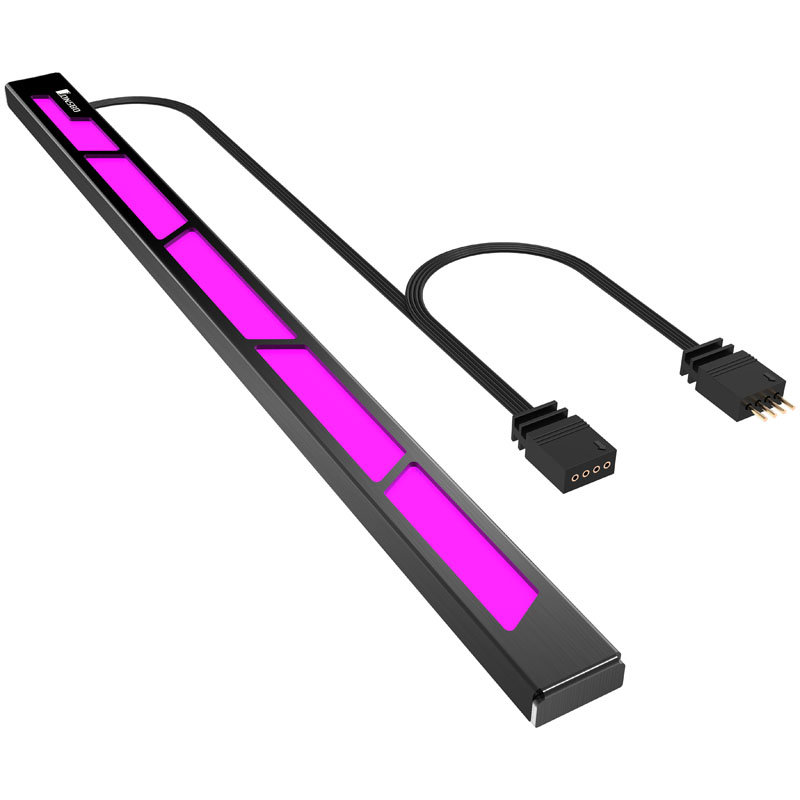 Panel RGB JONSBO LB-3 Czarny podświetlenie Fioletowe