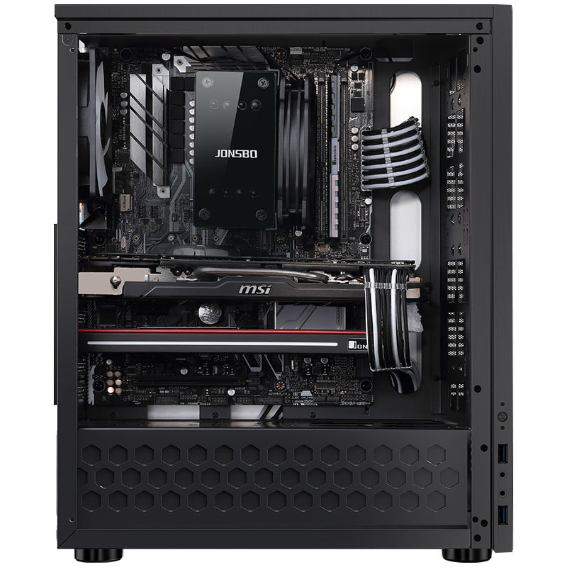 Obudowa JONSBO C5 bok osprzet MSI