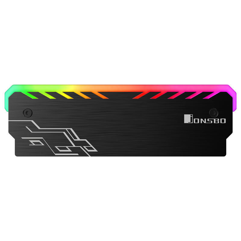 Chłodzenie RAM JONSBO NC-1 RGB Czarny Front