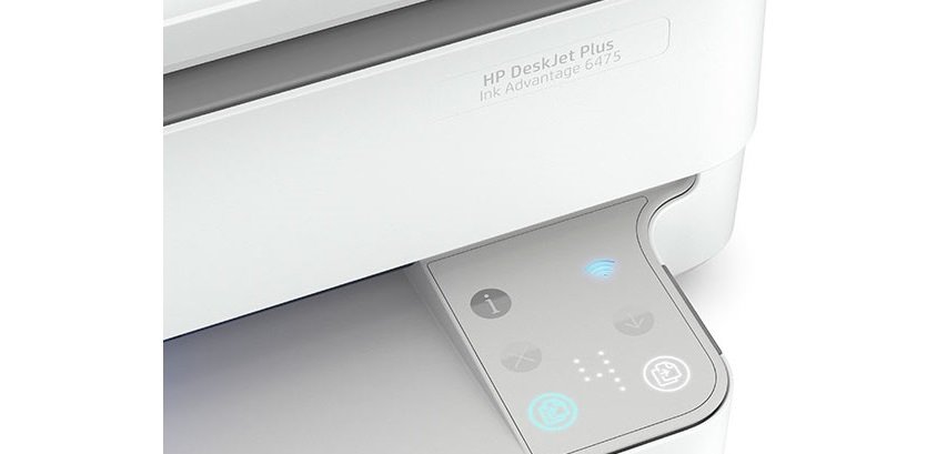 Urządzenie wielofunkcyjne HP Deskjet Ink Advantage 6475 widok panel sterowania wifi bluetooth