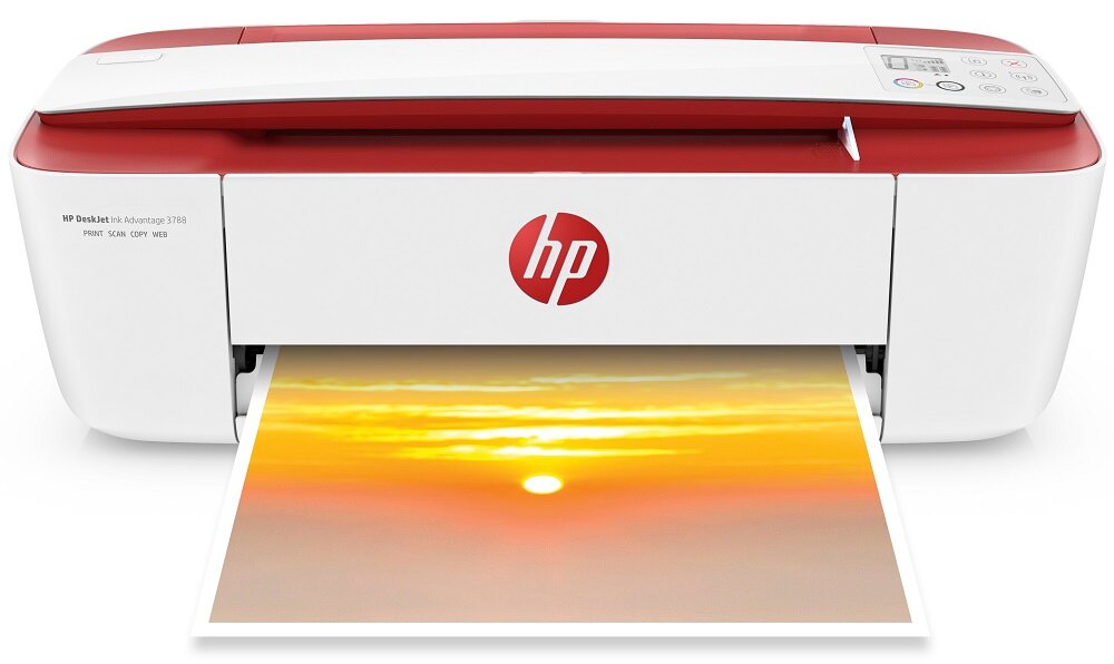 Urządzenie HP Deskjet Ink Advantage 3788 - Wygląd ogólny ekonomia pracy energooszczędność