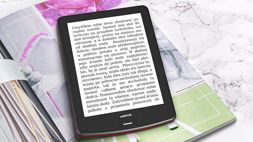 EBOOK READER INKBOOK CALYPSO doświetlany ekran nie odbija promieni czytanie w słońcu