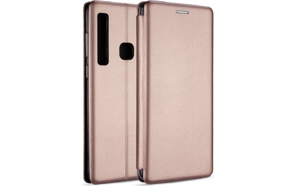 Etui BOOK MAGNETIC do Huawei P40 Lite E różowy złoty case wygoda komfort bezpieczeństwo kolor ochrona