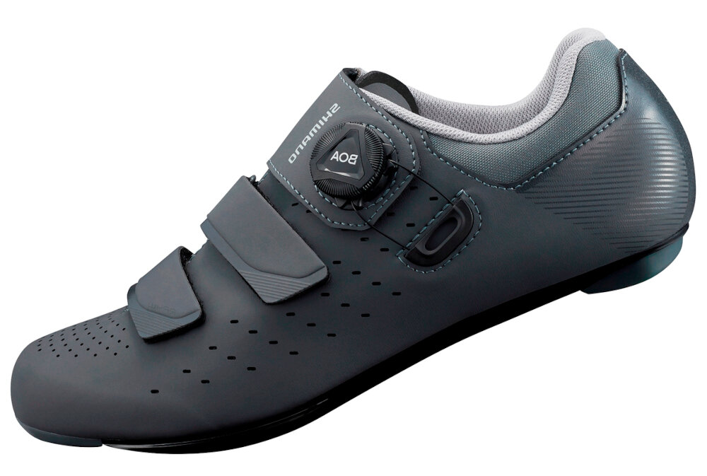 Buty rowerowe SHIMANO SH-RP400WG1 Szary rozmiar 38 wysoka jakosc wydajnosc komfort model w wersji poszerzonej dla osob o szerszym ksztalcie stopy waga 258 g lekkosc efektywna jazda