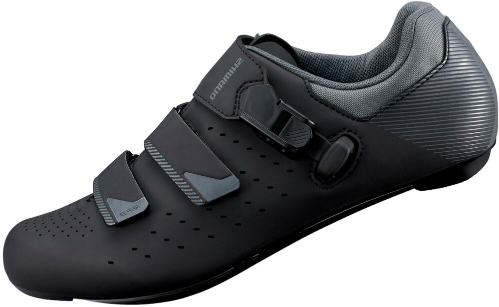 Buty rowerowe SHIMANO SH-RP301SL1 Czarny rozmiar 42 do jazdy na rowerze do chodzenia podeszwa z miekkiego tworzywa sztucznego dobra przyczepnosc na nierownych nawierzchniach