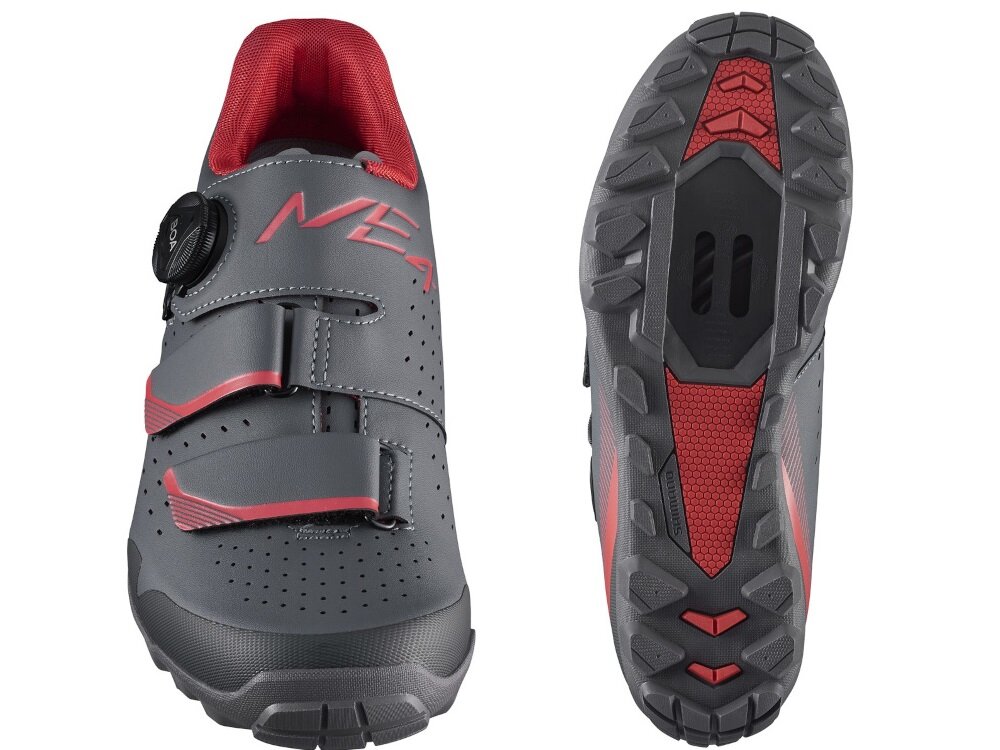 Buty rowerowe SHIMANO SH-ME400WG1 Szary rozmiar 37 do enduro na wymagajace szlaki pokretlo BOA L6 rzepy stabilnosc