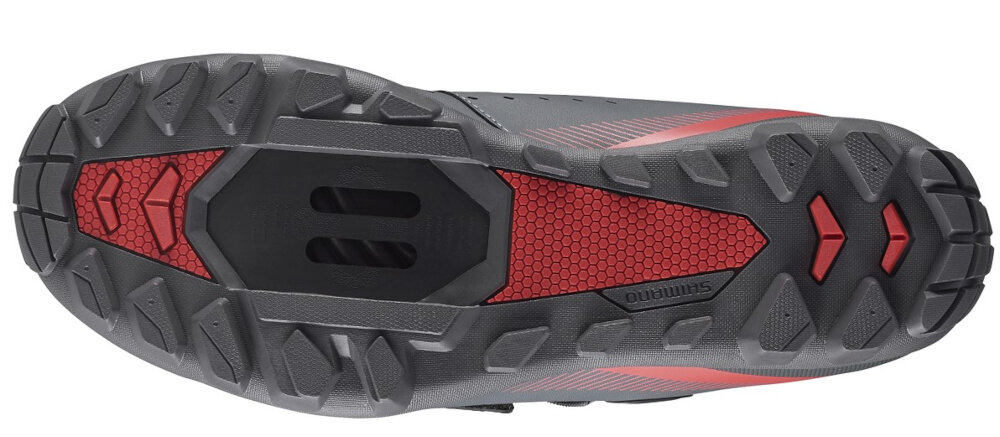 Buty rowerowe SHIMANO SH-ME400WG1 Szary rozmiar 37 platforma do mocowania blokow w systemie SPD zmaksymalizowane krecenie korba stabilna jazada na stojaco