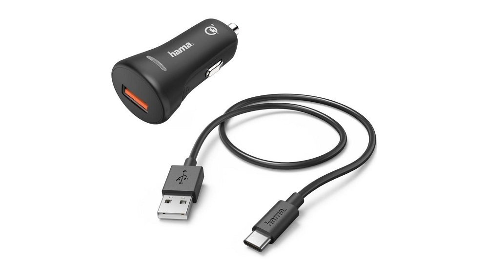 Ładowarka samochodowa HAMA Qualcomm Quick Charge Czarny widok ogólny