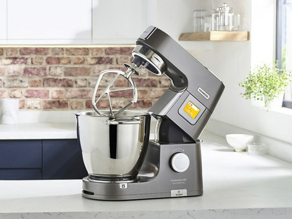 Robot wielofunkcyjny KENWOOD Titanium Chef Patissier XL KWL90.244SI 1400W z wbudowana waga i funkcja gotowania (2 misy w zestawie) wbudowana waga