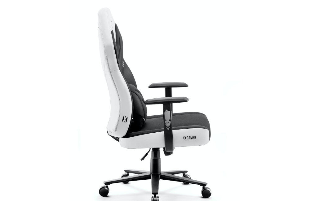 Fotel DIABLO CHAIRS X-Gamer 2.0 (L) czarno-biały ergonomia warunki pracy gry