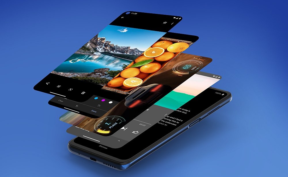 Smartfon MOTOROLA Moto G9+ czytnik linii papilarnych blokada zabepieczenie