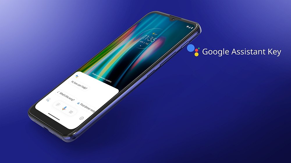 Smartfon MOTOROLA Moto G9 Play asystent google android przyciski sterowanie rozpoznawanie