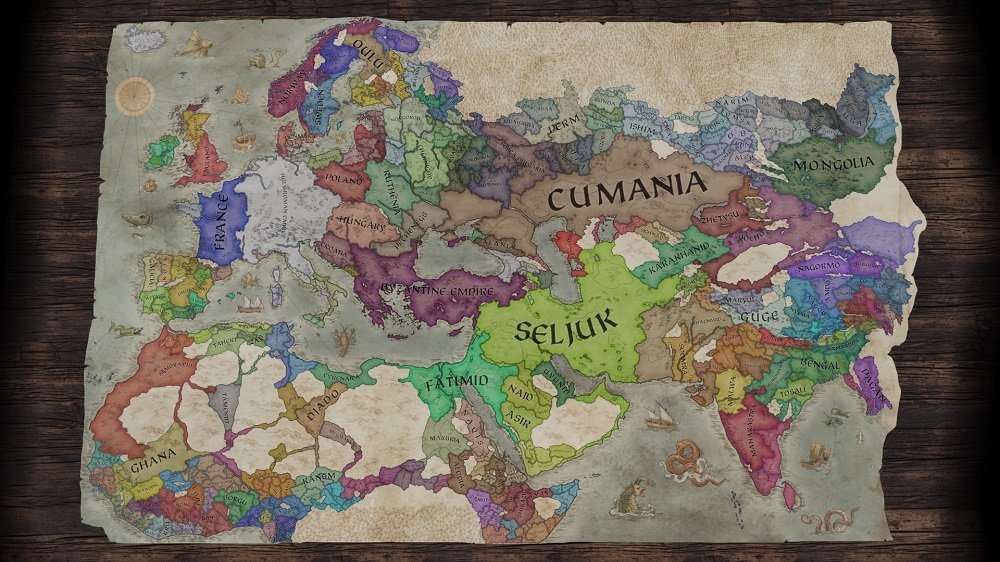 Crusader Kings III Gra PC mapa państwa