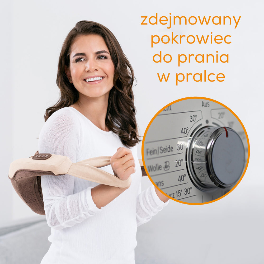 Masażer do karku BEURER MG 153 moc pojemnosc ottwieranie wieko