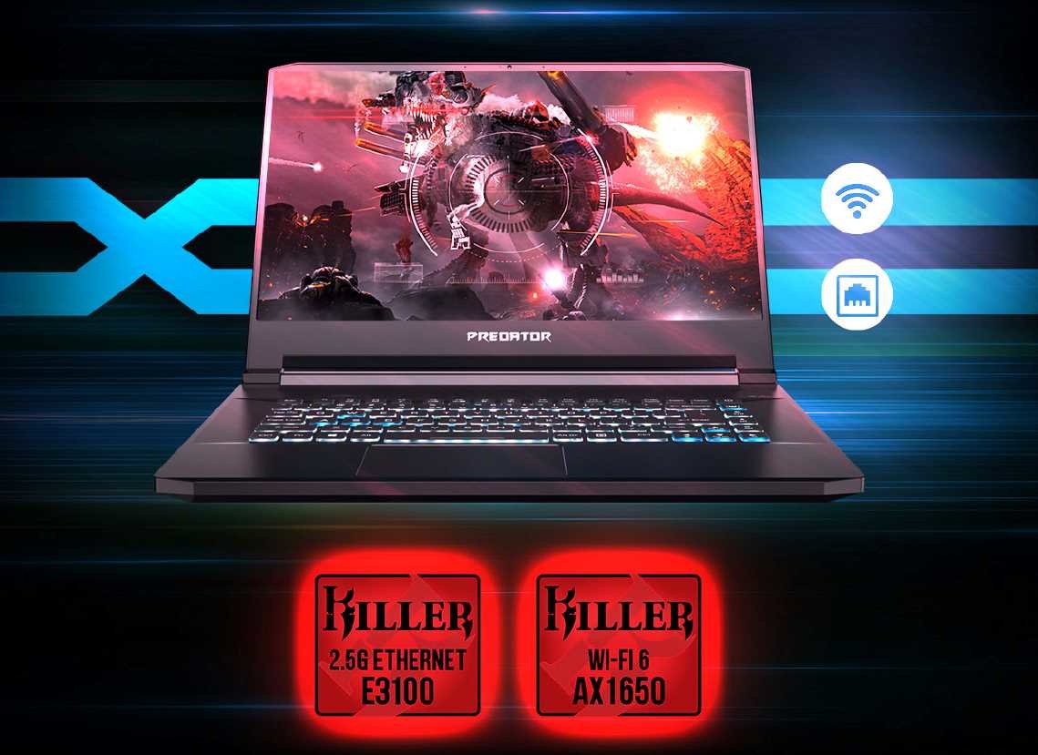 Laptop Acer Predator Triton 500 - Wi-Fi 6