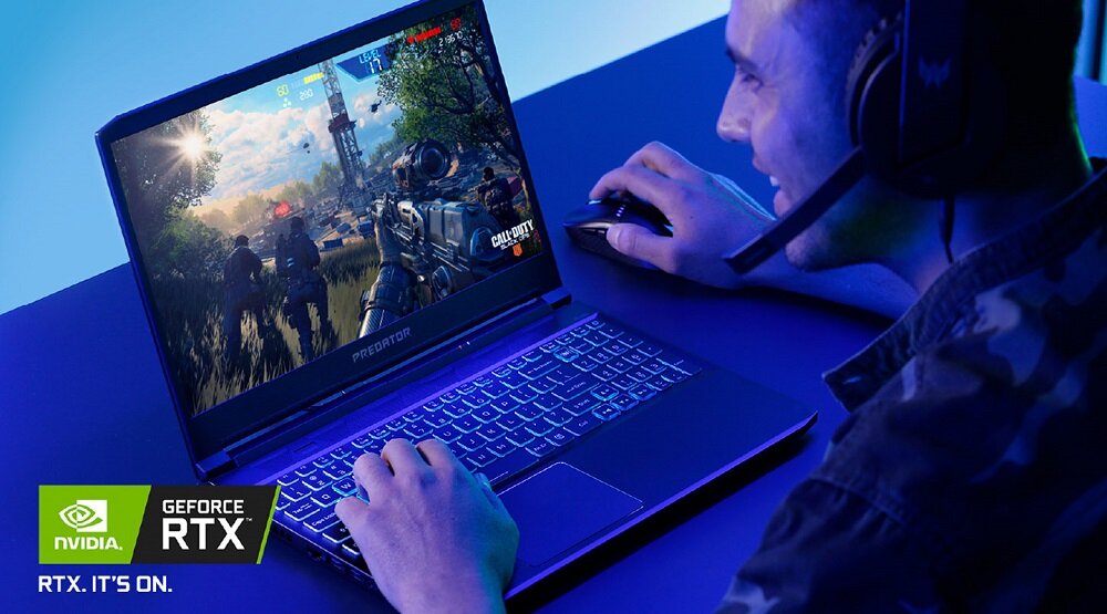 Laptop ACER Predator Triton 300 karta graficzna GeForce RTX 2070 Nvidia Turing
