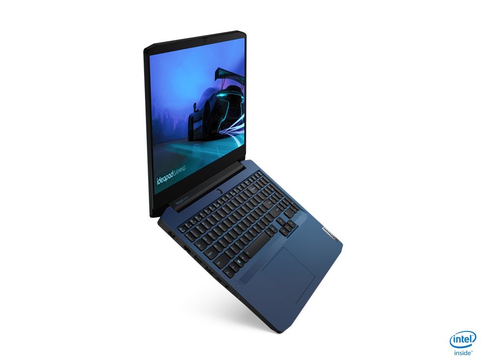 Laptop LENOVO IdeaPad Gaming 3 15IMH05 Otwarty Lewa Strona