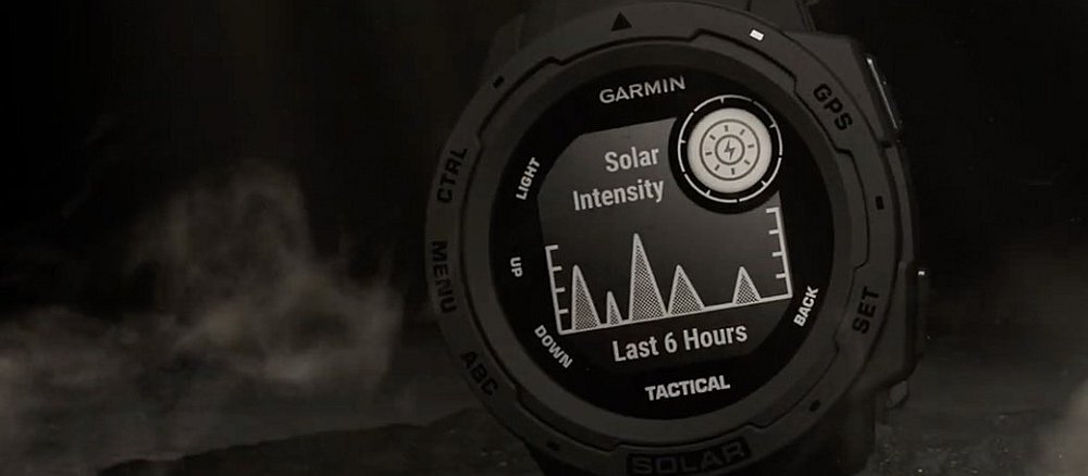 Zegarek sportowy GARMIN Instinct Solar stres pomiar tetno puls 