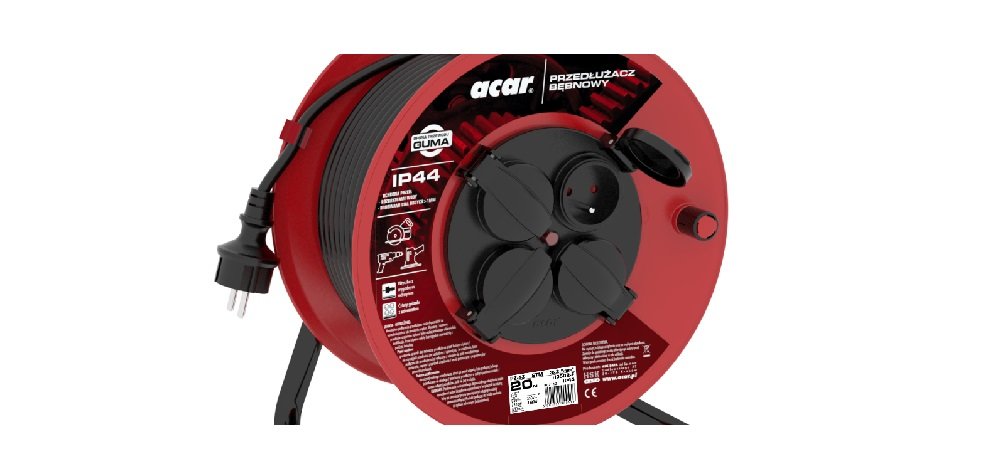 Przedłużacz ACAR M02112 (20m) gniazda IP44