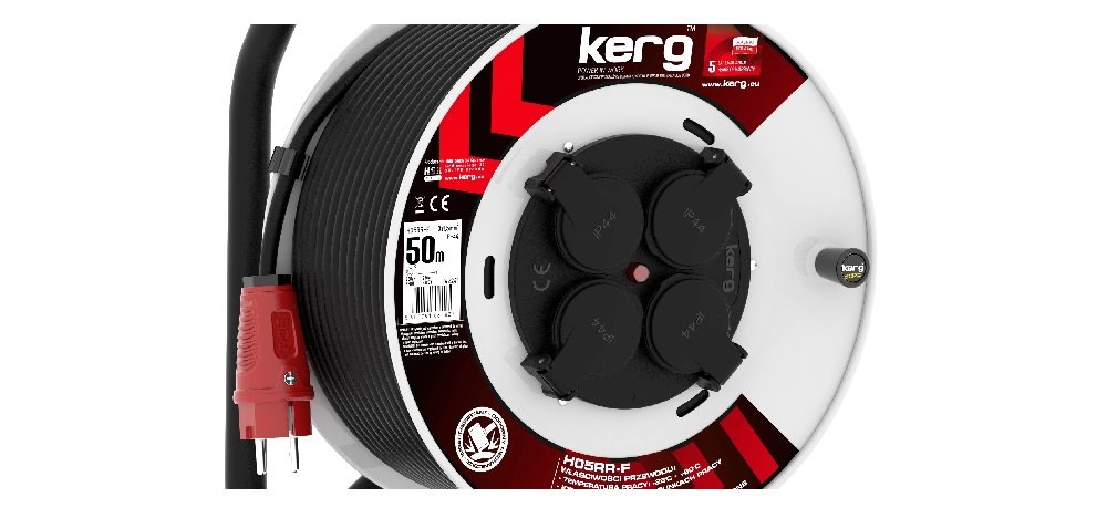 Przedłużacz KERG W2241 (50 m, 3x 1.5mm) front gniazda