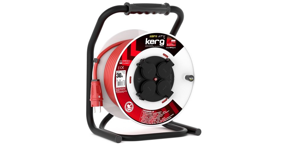 Przedłużacz KERG W2218 (30 m, 3x 2.5mm) widok ogólny front