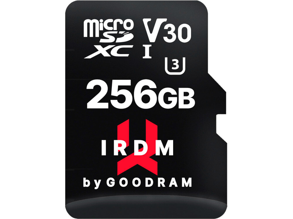 Karta pamięci GOODRAM IRDM microSDXC 256GB szybkość zapis odczyt
