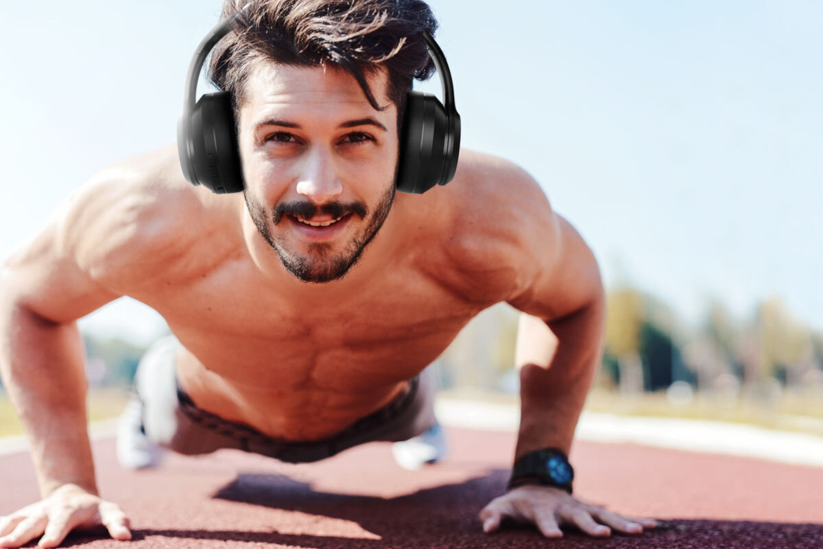 Sluchawki nauszne XBLITZ Beast Czarno-czerwony wygoda sport