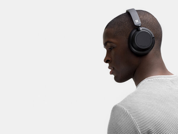 Słuchawki nauszne MICROSOFT Surface Headphones 2 Szare Muzyka