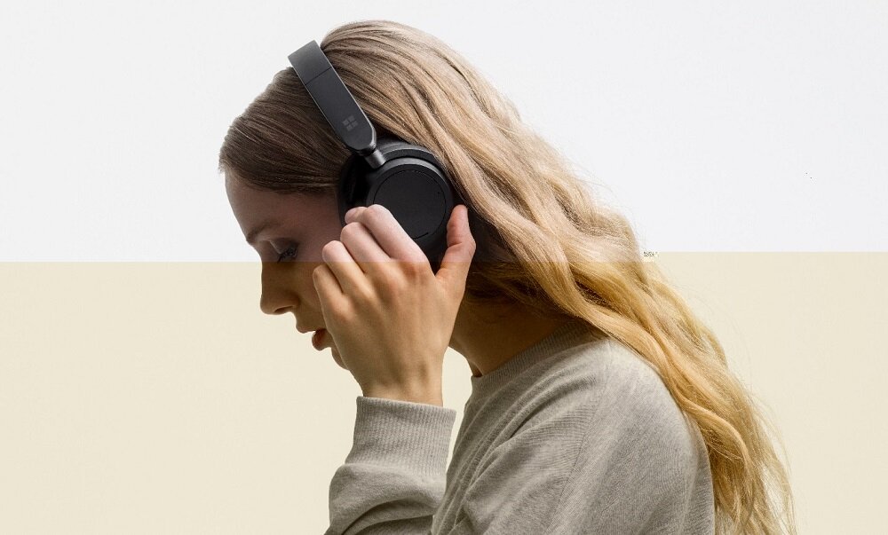 Słuchawki nauszne MICROSOFT Surface Headphones 2 Szare Rozmowa