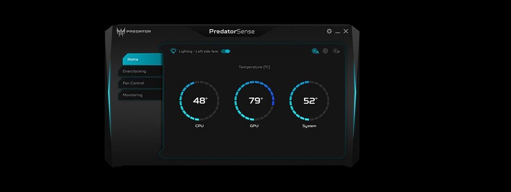 Komputer ACER Predator Orion 3000 dedykowana aplikacja PredatorSenses