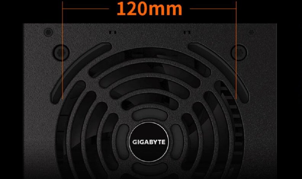 Zasilacz GIGABYTE P550B 550W Bronze - uklad chlodzenia