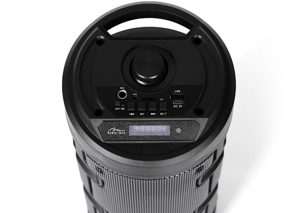 Power audio MEDIA-TECH Partybox Keg MT3165 BT moc rms pmpo głośniki 4 cale