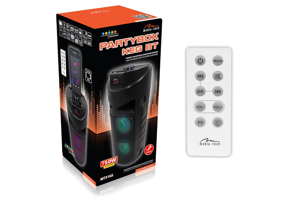 Power audio MEDIA-TECH Partybox Keg MT3165 BT zestaw