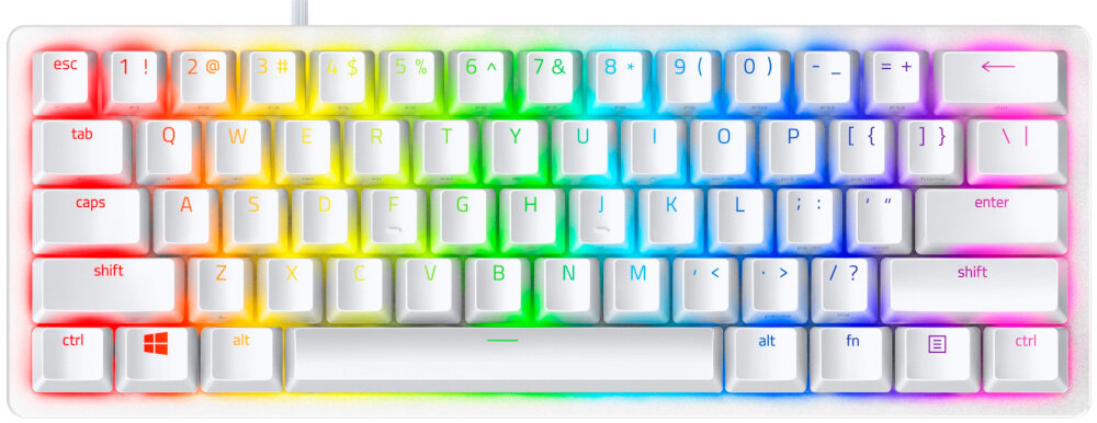 Klawiatura RAZER Huntsman Mini wyglad ogolny front kompaktowa zywotnosc aluminiowa