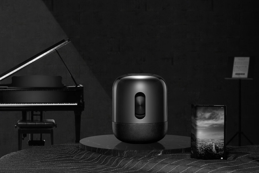 Głośnik mobilny HUAWEI Sound X Czarny front design estetyka