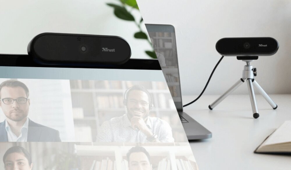 Kamera internetowa TRUST Tyro kabel przewodowa lacznosc monitor trojnog stabilnosc 